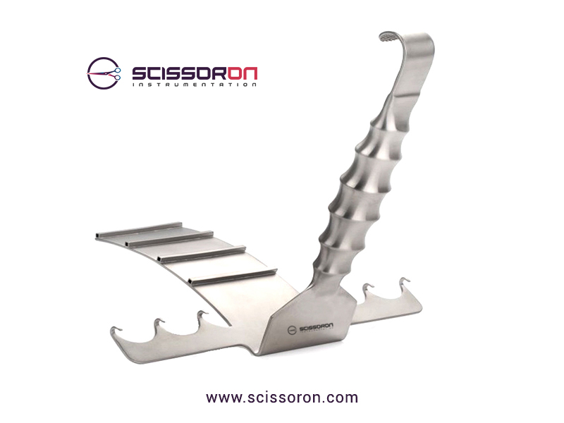 Saldanha Abdominal Retractor 3x3 Sharp Prongs_AA06-0406-23