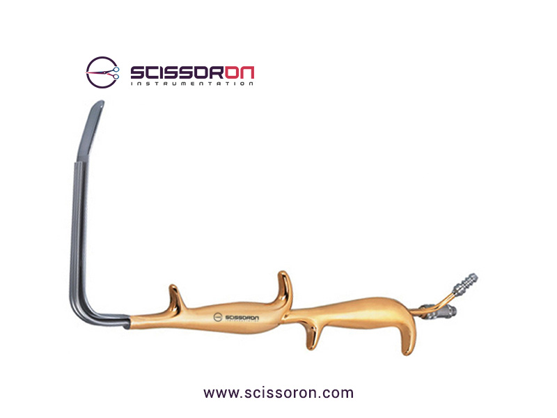 Ferriera Style Fiber Optic Retractor Double Handle With Blunt End_AA06-2016-18