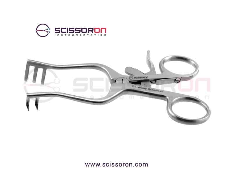 Weitlaner self-retaining retractor 2x3 Sharp End