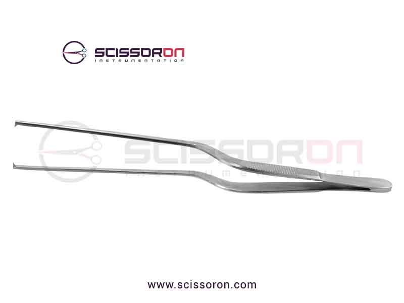 Jansen Tissue Bayonet Shape Forceps 1x2 Toothed End