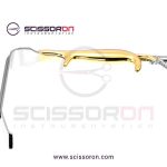 Tebbetts-style breast retractor serrated end, with fiberoptics and suction_01