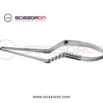 Yasargil Circumflex Scissor_Bayonet Flat Handle Downward 125D Ball Pointed Blade