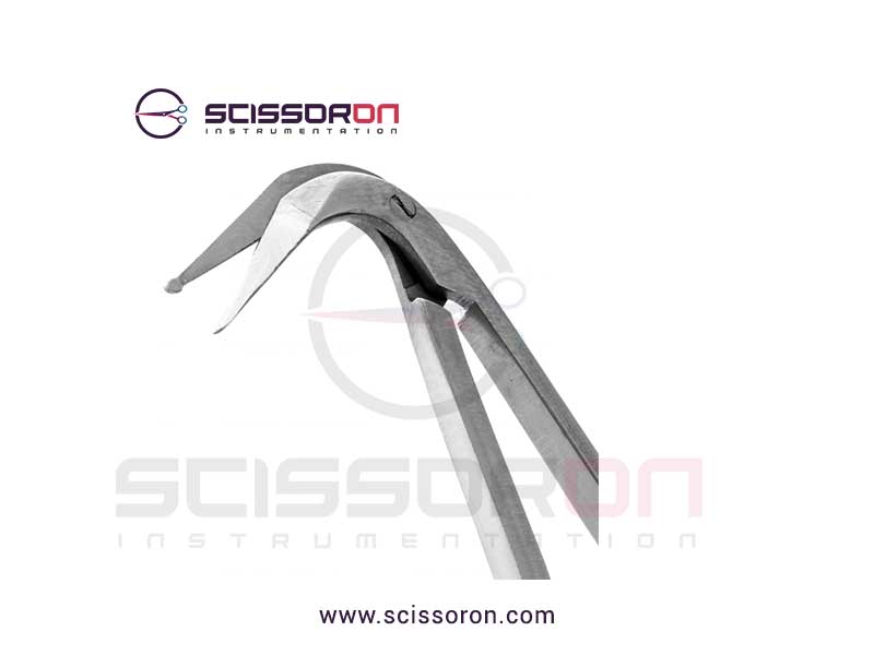 Yasargil Circumflex Scissor_Bayonet Flat Handle Downward 125D Ball Pointed Blades