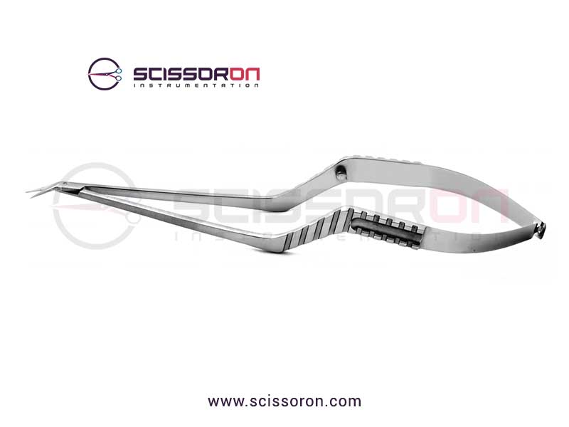 Yasargil Circumflex Scissor_Bayonet Flat Handle Downward 45D Blade