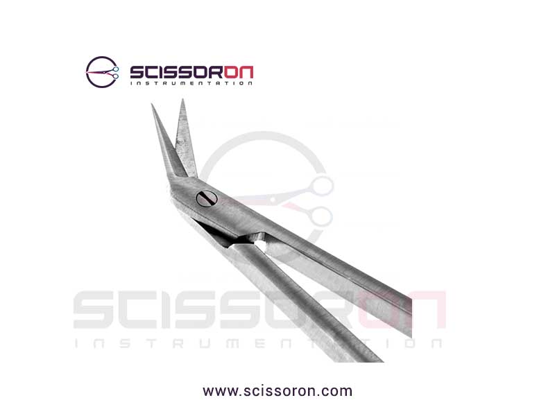 Yasargil Circumflex Scissor_Bayonet Flat Handle Downward 45D Blades