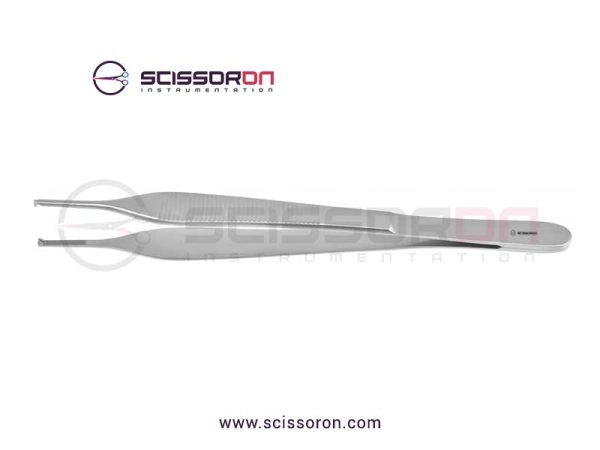 Adson Dissecting 1x2 Teeth Serrated Platform Forceps_01