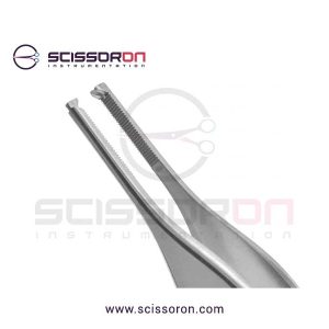 Adson Dissecting 1x2 Teeth Serrated Platform Forceps_02