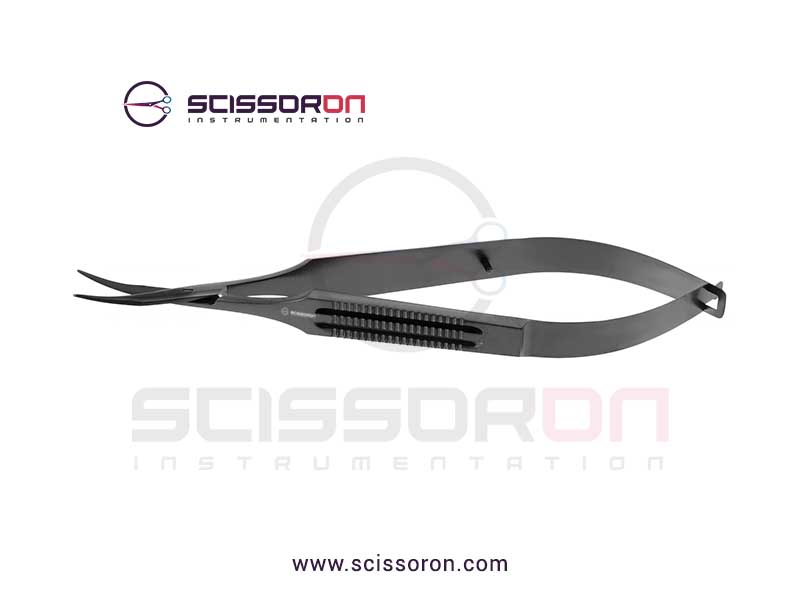 Westcott Tenotomy Scissor 23mm Curved Right Blades Ceramic Coating-01