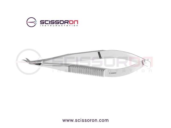 McPherson-Castroviejo Corneal Section Scissor Curved Left Blades