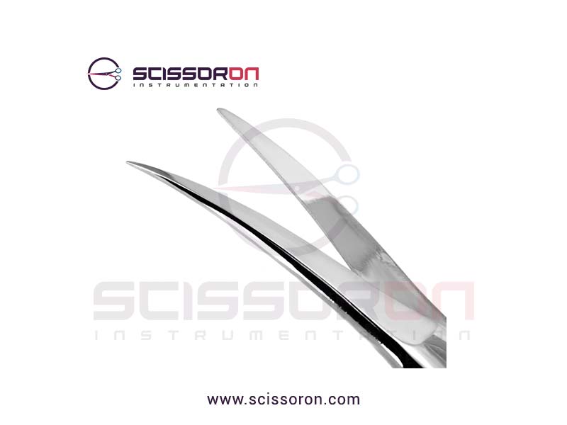 Brown Dissecting Scissor Curved Blades Heavy Pattern-02