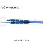 Tennant Tying Forceps 10mm TC Dust Surface Straight Jaws Titanium
