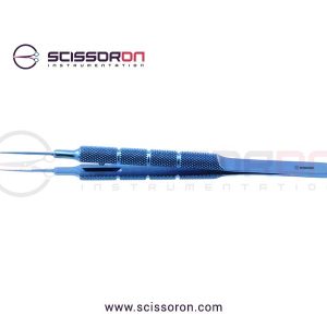 Tennant Tying Forceps 10mm TC Dust Surface Straight Jaws Titanium
