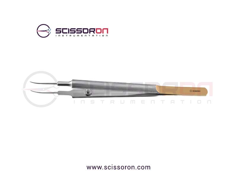 Tennant Tying Forceps 6.0mm TC Dust Surface Curved Jaws