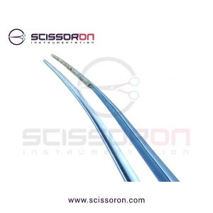 McPherson Tying Forceps 4.0mm TC Dusted Curved Jaws-02