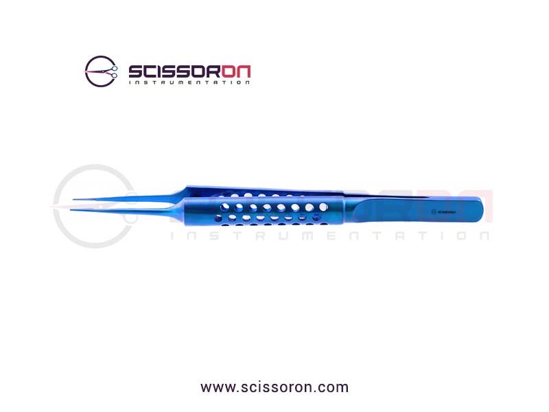 Maumenee Tying Forceps 6.0mm TC Dust Straight Jaws