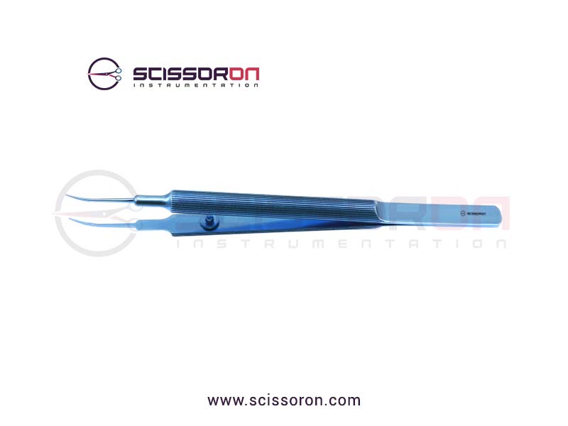 Tennant Tying Forceps 6.0mm Smooth Curved Jaws Titanium
