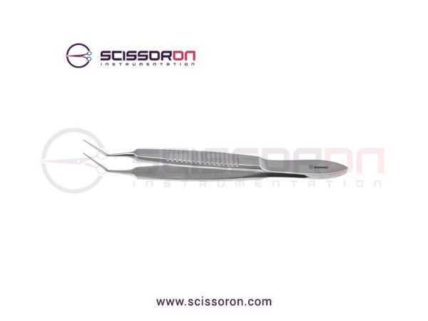 Bechert-McPherson Tying Forceps 10mm Angled TC Dusted Jaws Bechert-McPherson Tying Forceps 10mm Angled TC Dusted Jaws