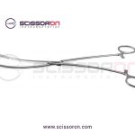 Bozeman Uterine Dressing Forceps Curved Jaws