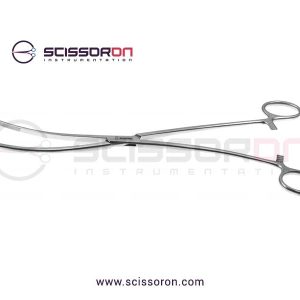 Bozeman Uterine Dressing Forceps Curved Jaws