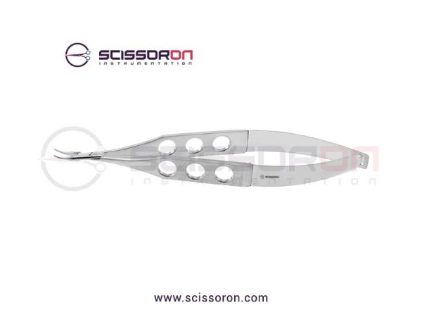 McPherson Micro Needle Holder Curved Smooth Jaws without Lock