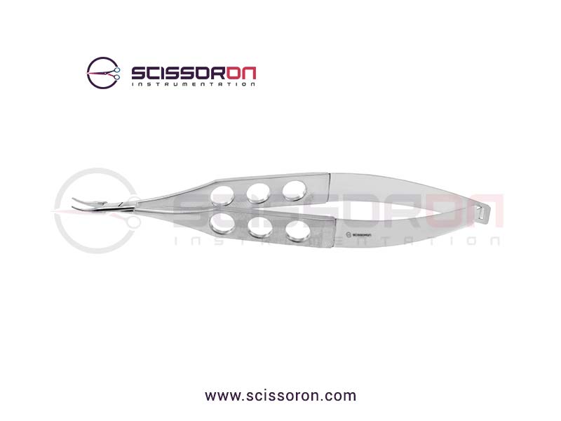 McPherson Micro Needle Holder Curved Smooth Jaws without Lock