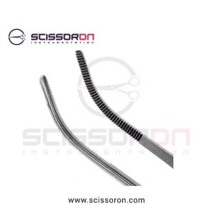 Gerald Dressing Forceps Curved Serrated Jaws-02