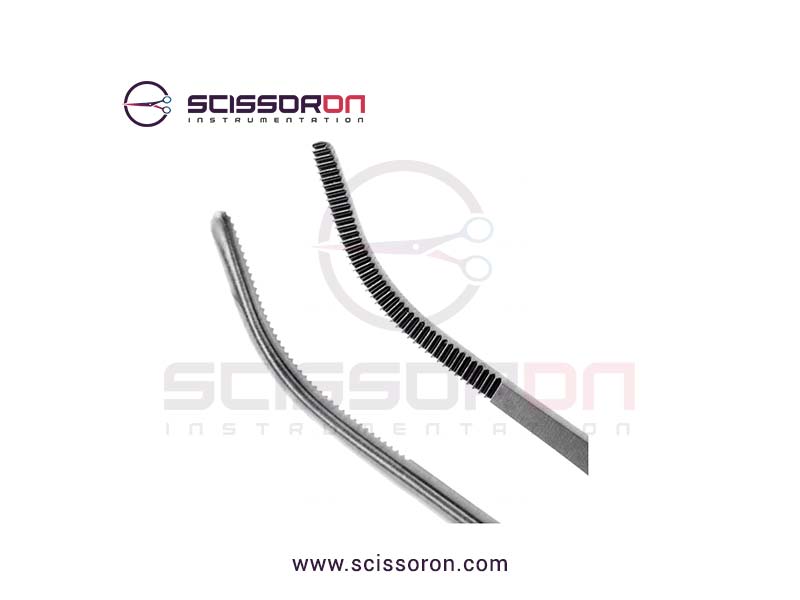 Gerald Dressing Forceps Curved Serrated Jaws-02