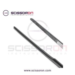 Gerald Micro Dressing Forceps Straight Cross Serrated Jaws-02