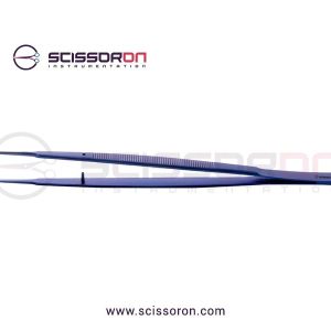 Gerald Microsurgical Dressing Forceps TC Dust Straight Jaws Titanium
