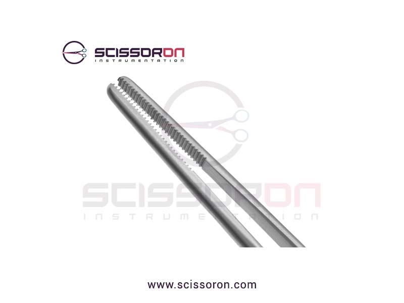 Hoen Dressing Forceps Straight Jaws with Bayonet Shape Handle-02