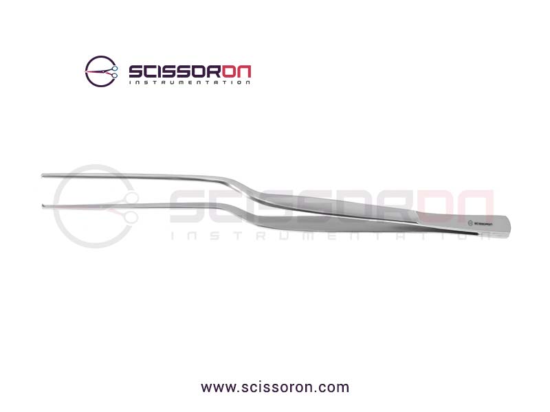 Hoen Tissue Forceps 1x2 Teeth with Bayonet Handle