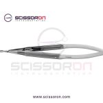 Jacobson Microsurgical Needle Holder TC Dusted Straight Jaws with Handle Lock