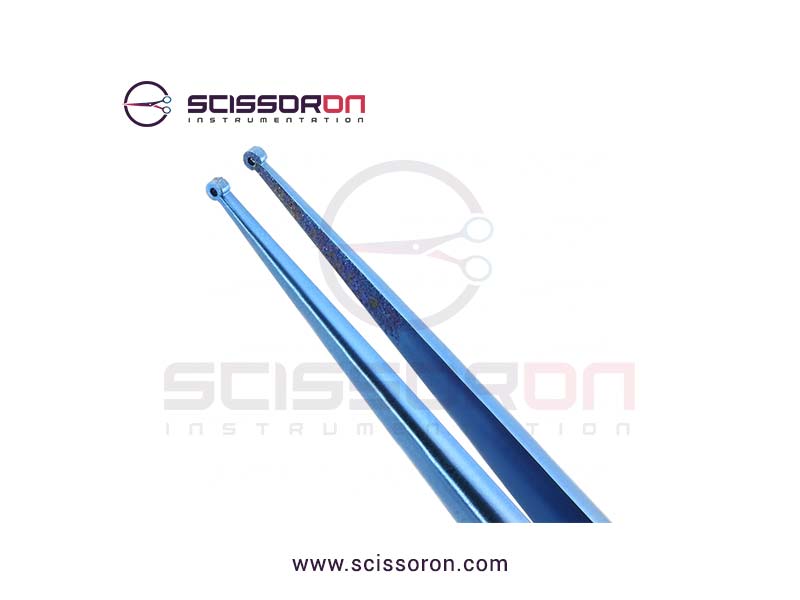 Microsurgical Forceps with 1.0mm Ring Tip TC Dusted Surface without Tying Lightweight Handle Titanium-02