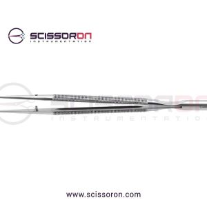 Microsurgical Forceps 2.0mm TC Dusted Micro Ring Straight Jaws