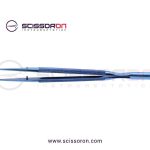 Microsurgical Forceps with 1.0mm Ring Tip TC Dust Surface Titanium