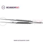 Microsurgical Tissue Forceps without Tying 1.0mm TC Dusted Straight Jaws