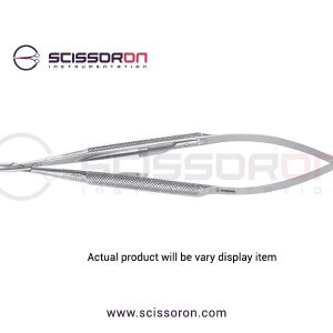 Reill Microsurgical Needle Holder Smooth Jaws Handle without Lock