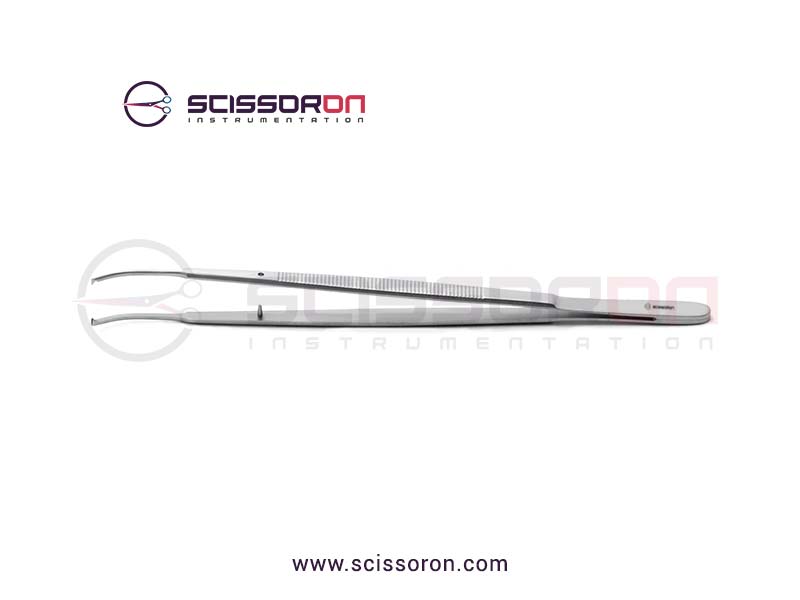 Gerald Tissue Forceps Curved Jaws with 1x2 Teeth End