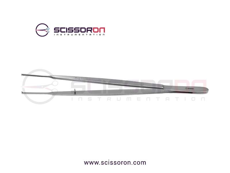 Gerald Tissue Forceps Straight Jaws with 1x2 Teeth End