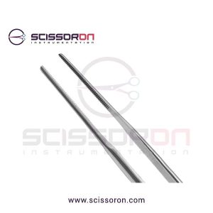 Gerald Dressing Forceps Straight Jaws with Bayonet Handle-02