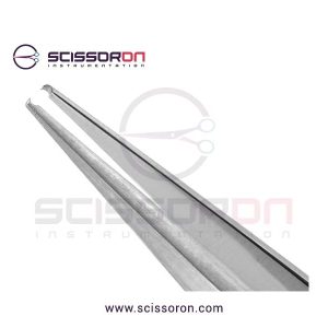 Pierse Tissue Forceps 1x1 Teeth End Flat Handle