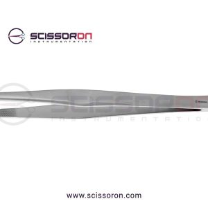 Lane Tissue Forceps 3×4 Teeth End with Plain Handle