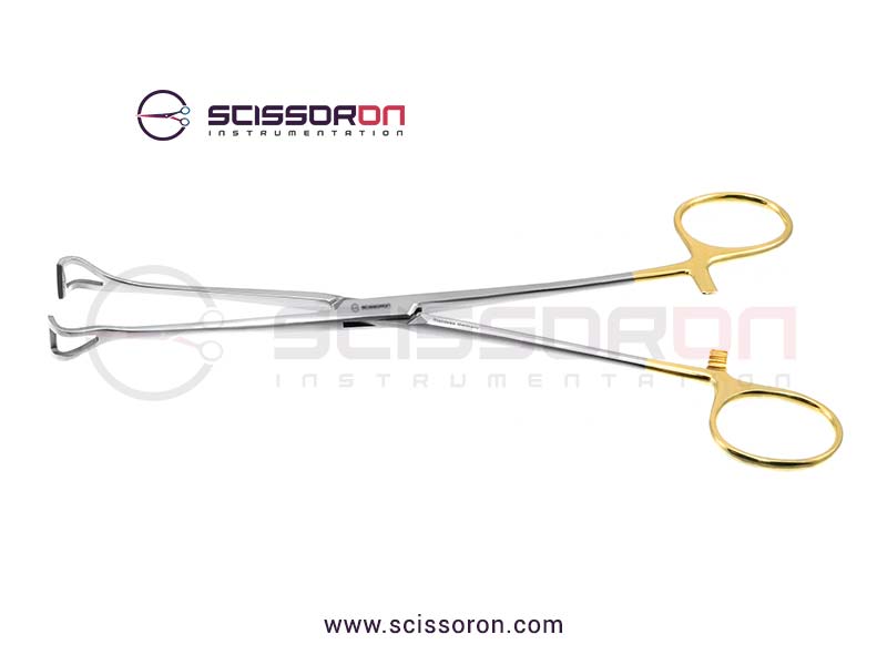 Babcock Tissue Forceps Serrated TC Insert Jaws
