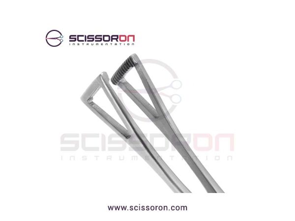Collins Tissue Seizing Forceps Serrated Edge Jaws