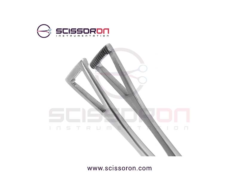 Collins Tissue Seizing Forceps Serrated Edge Jaws