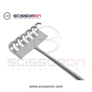 Curtin-Skin-And-Tissue-Retractor 6 in-line Prongs