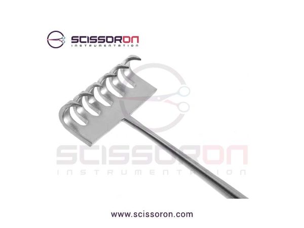 Curtin-Skin-And-Tissue-Retractor 6 in-line Prongs