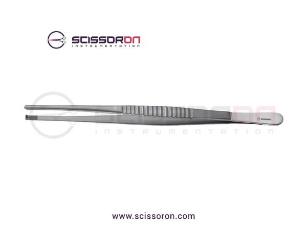 Skinner Tissue Forceps 1x2 Teeth End with TC Serrated Jaws