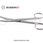 Operating scissors, 5'',curved blades, blunt tips_01
