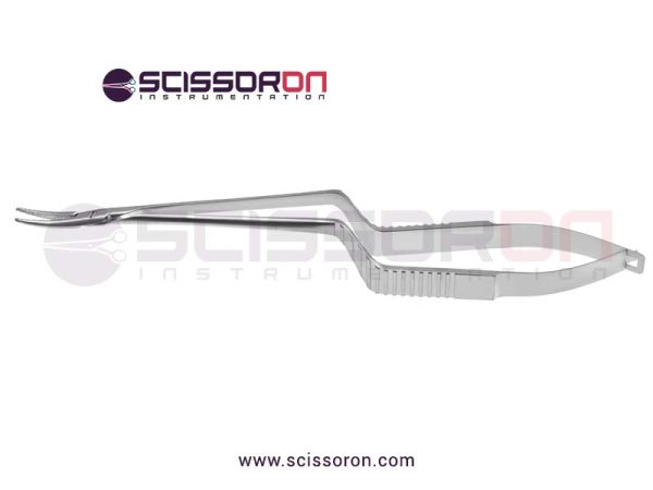 Jacobson Microsurgical Needle Holder TC Dust Delicate Curved Jaws